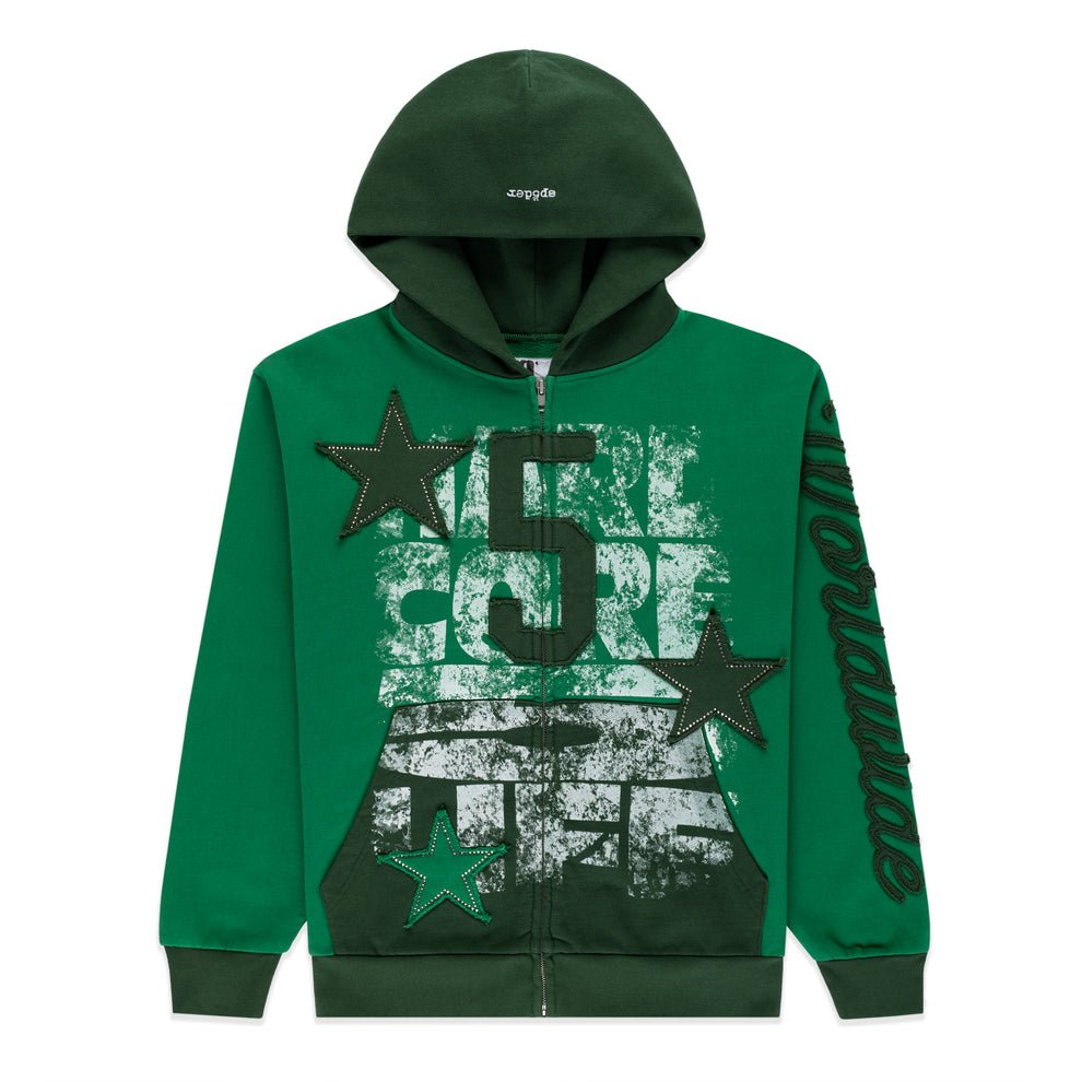 2025_SP5DER_0529FLATS_05 Triple 5 Stitch Zip Up Green
