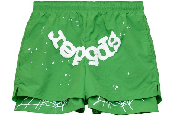 Sp5der-OG-Web-Double-Layer-Short-Green Sp5der OG Web Double Layer Green
