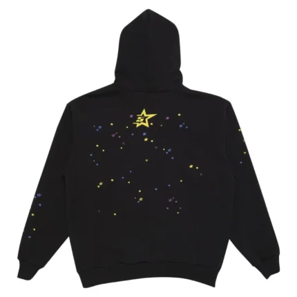 Spider Pink Logo Hoodie Black